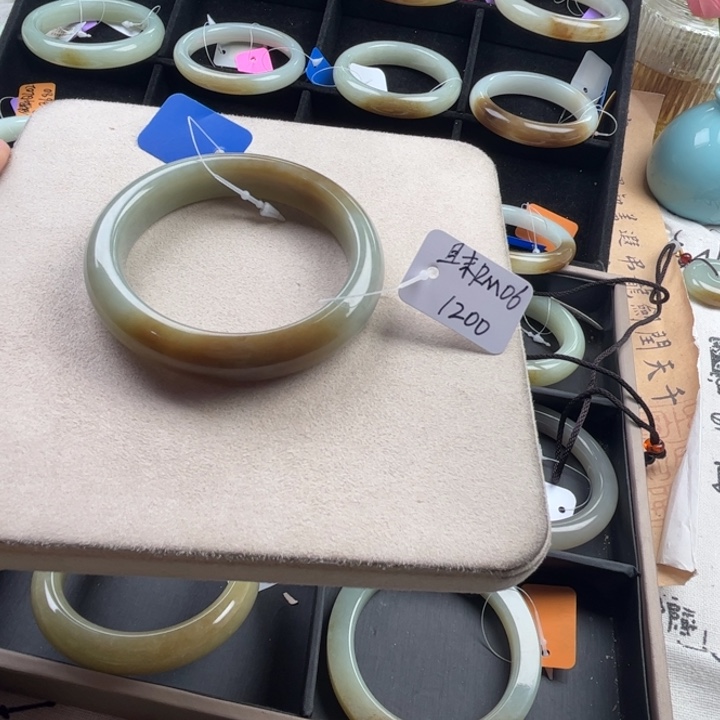 未镶嵌手镯和田玉玲珑美镯54.2