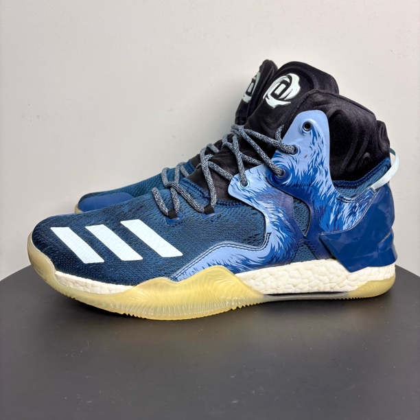99新 adidas/阿迪达斯 46码 罗斯7 万圣节 正品 中古球鞋