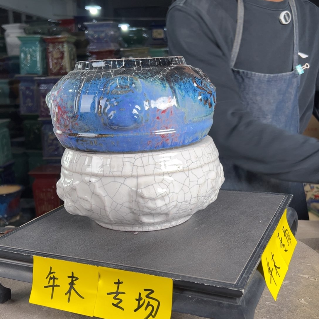 一风堂石湾花盆。缝隙微瑕787