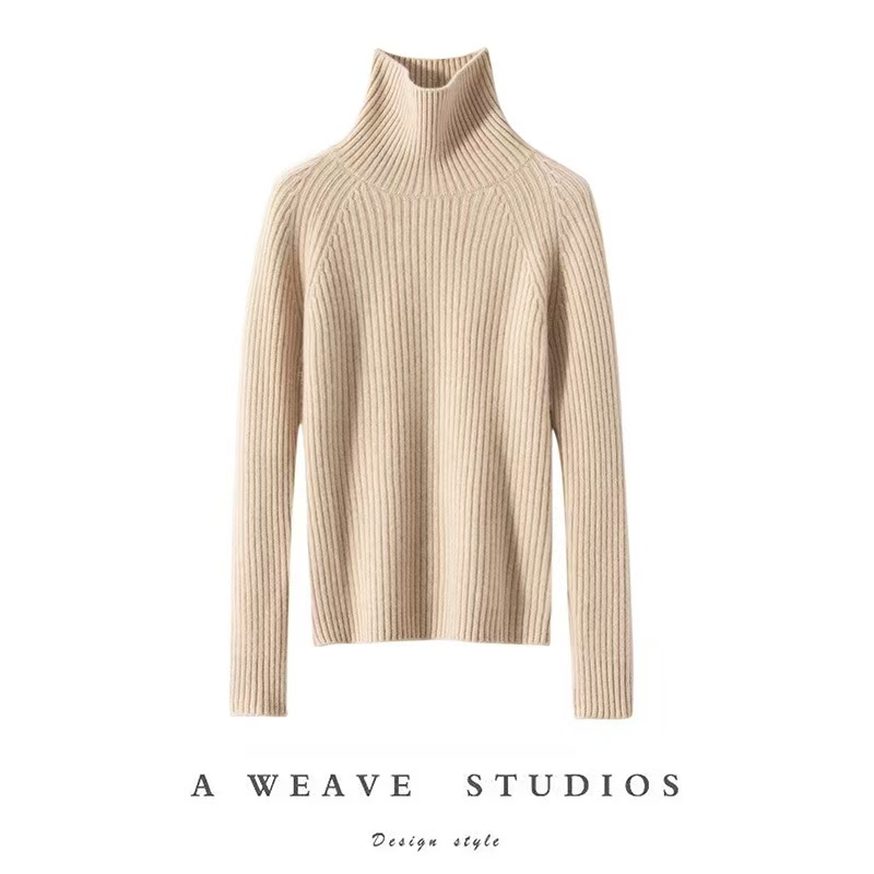 重磅加厚~~康塞尼A类100%纯山羊绒衫高领修身TY494420