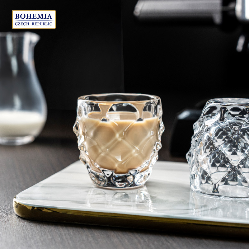 BOHEMIA捷克进口水晶玻璃咖啡杯茶杯下午茶高档精致套装奢华杯子