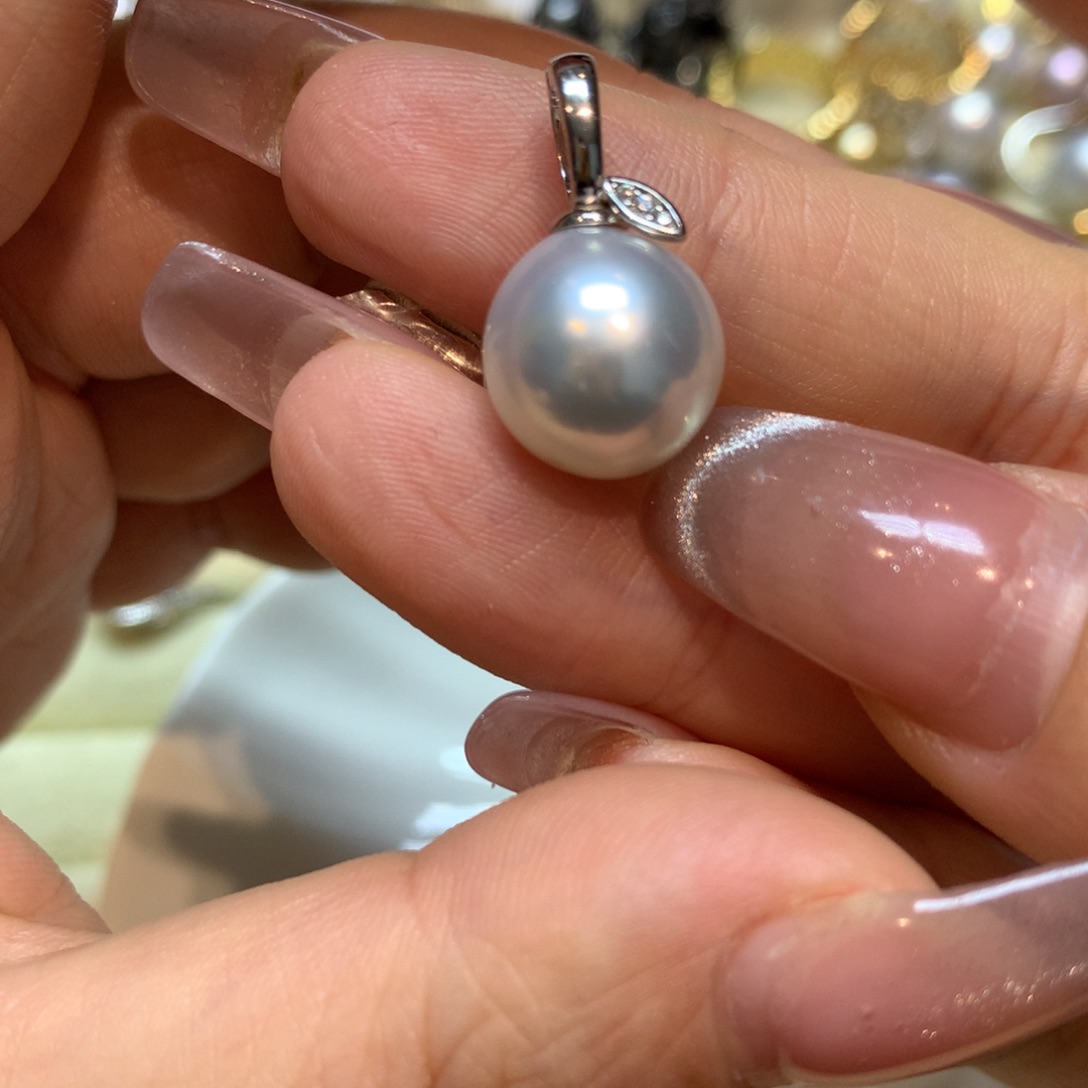 海水珍珠颈饰银S925镶嵌