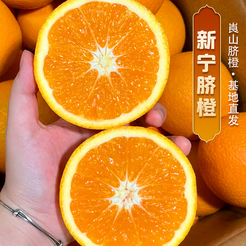 【崀山脐橙】湖南新宁纽荷尔黄心橙新鲜采摘水嫩多汁当季水果橙子