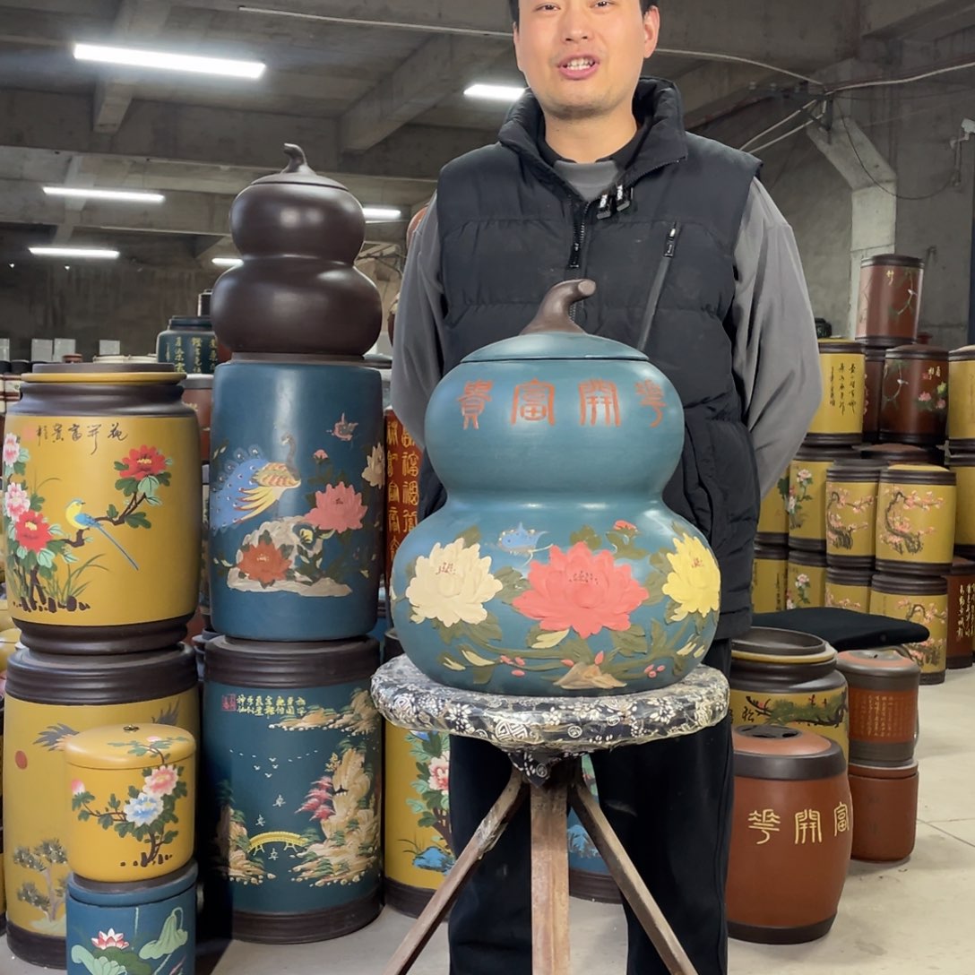 宜兴原矿紫砂茶叶罐