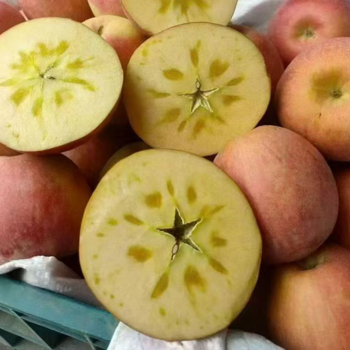 新疆阿克苏红旗坡冰糖心苹果新鲜脆甜多汁当季水果默认中通快递