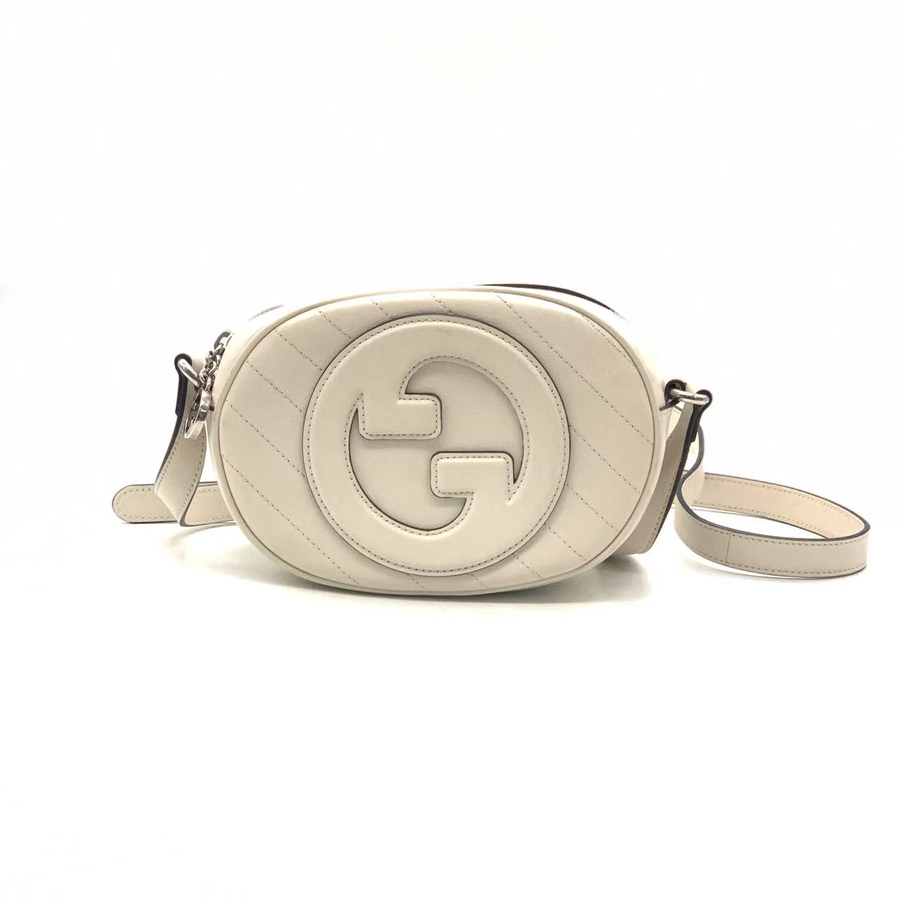 99新 GUCCI/古驰 新款白色小号blondie相机包