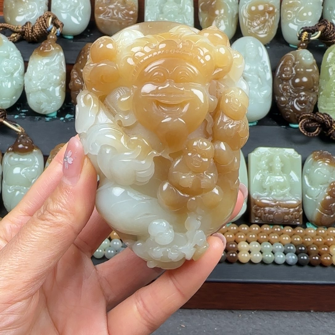 和田玉未镶嵌挂件