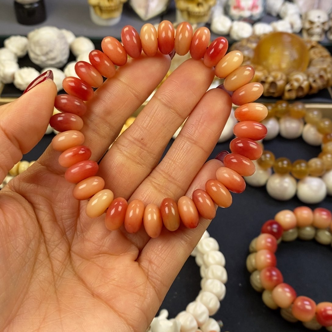 鹿骨把件白*间好看好玩