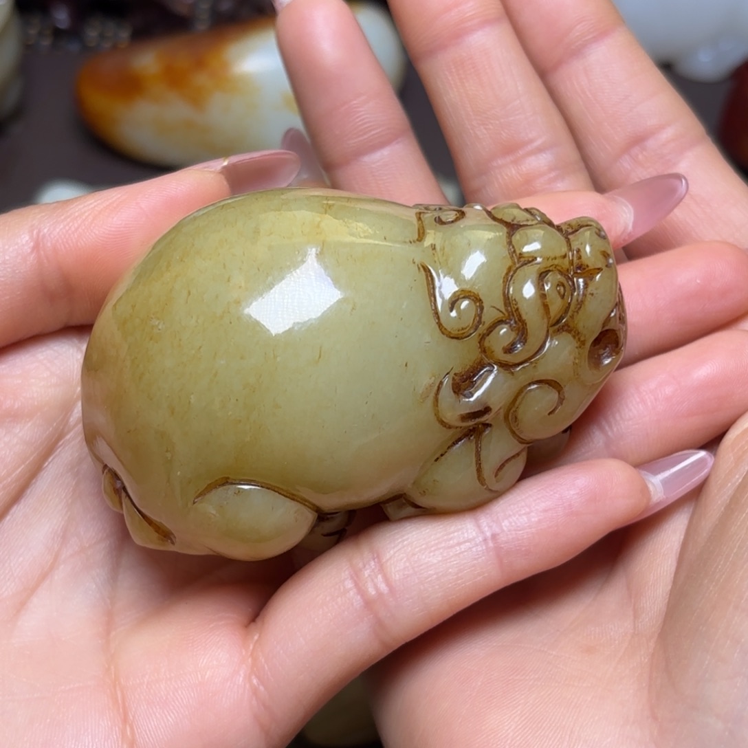 感***生和田玉未镶嵌挂件