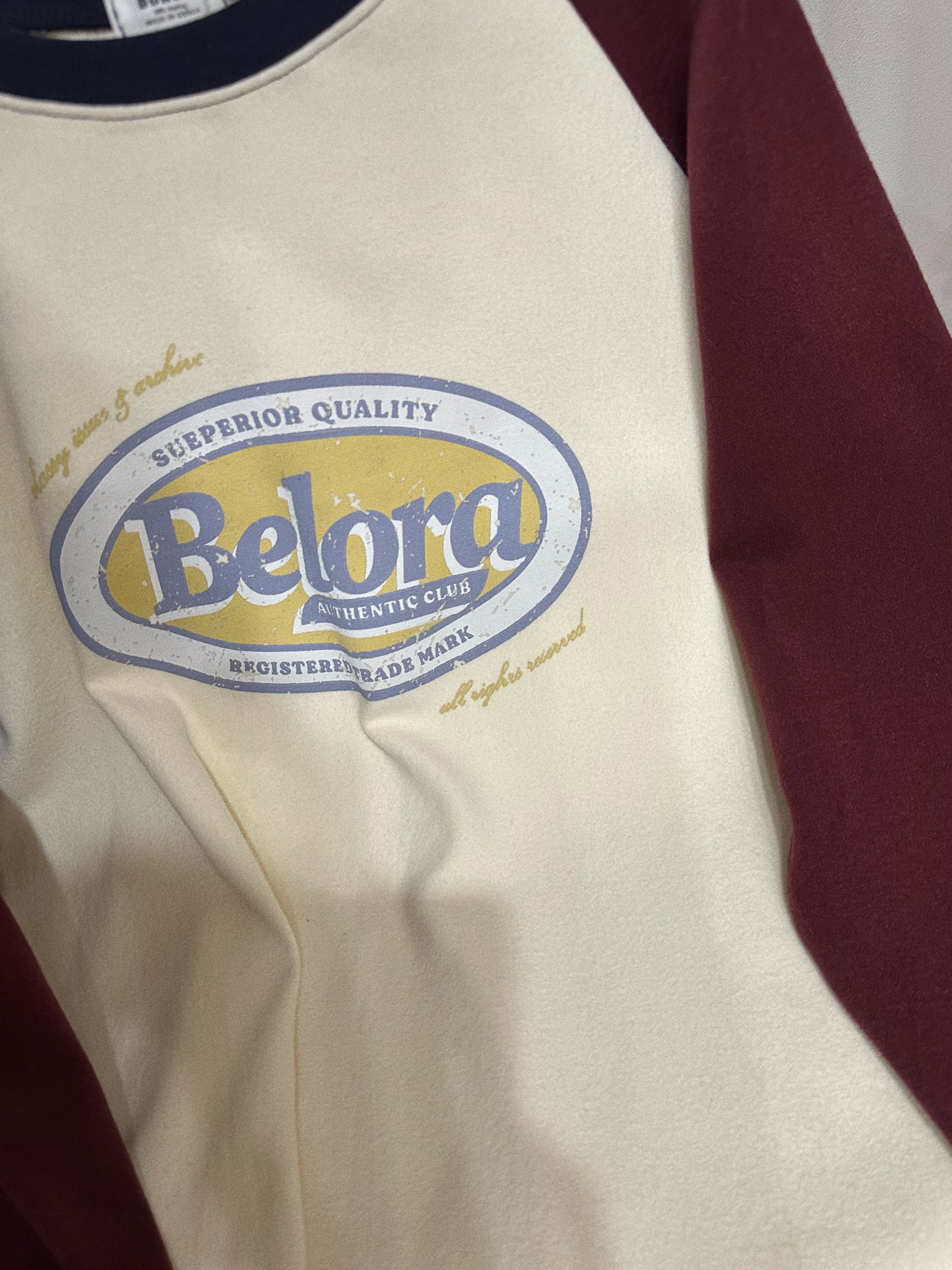  韩国正品/不支持退换/BO字母插肩长袖/1201/H10-6/5-4/15  