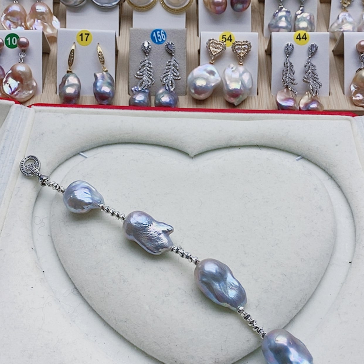 【闪购商品】淡水珍珠耳饰银S925镶嵌秋*