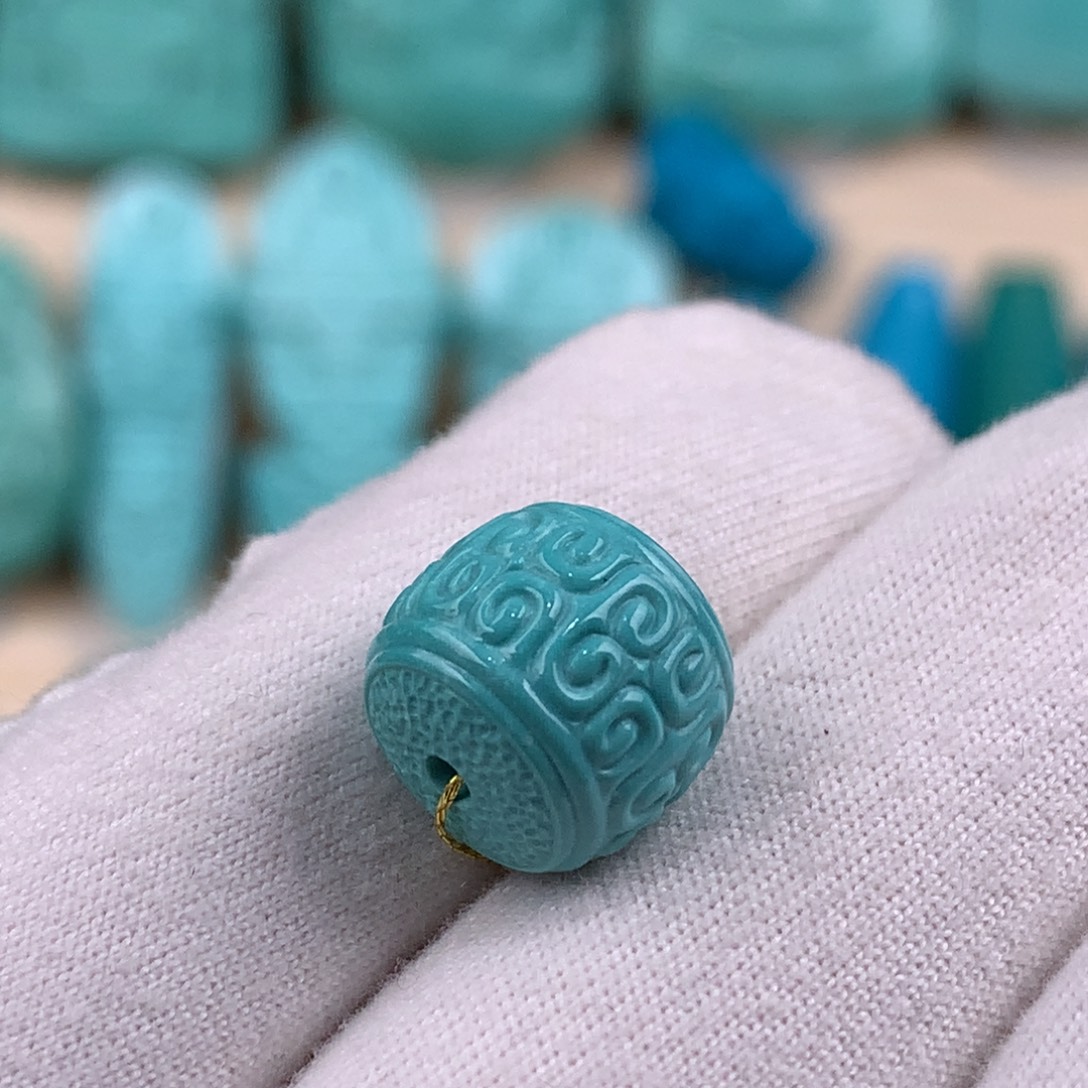 绿松石未镶嵌回纹老型卡11