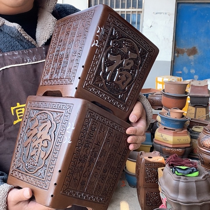 紫砂花盆紫砂陶艺