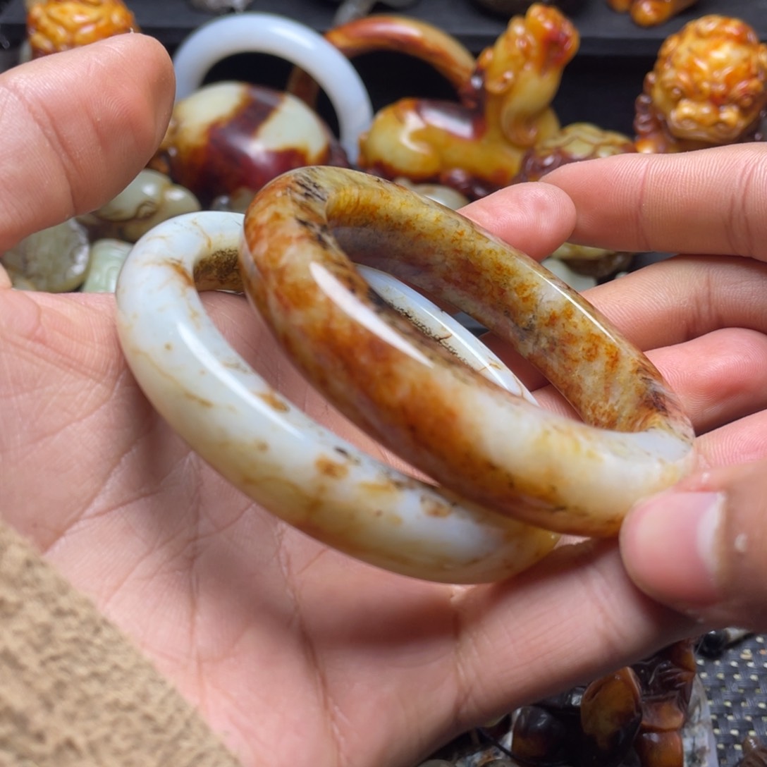 和田玉（糖玉）挂件未镶嵌平