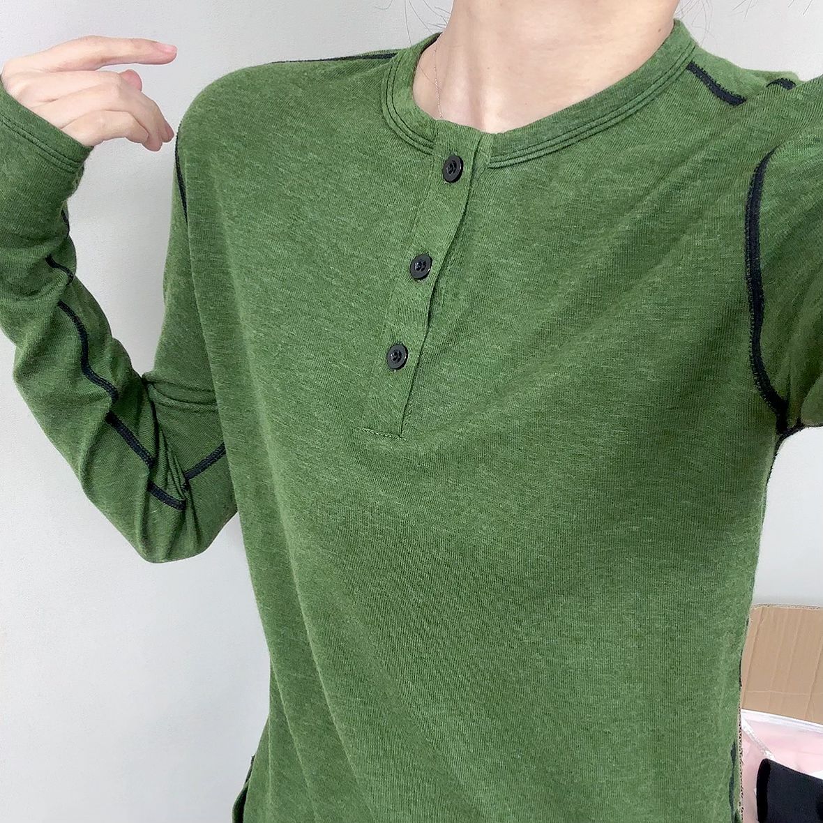 户外男女同款美利奴羊毛速干衣透气排汗美丽诺亨利领运动羊毛T恤