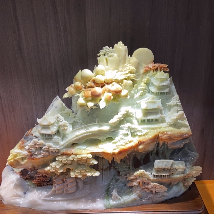 蛇纹石玉（覆膜）珠宝奇石合金