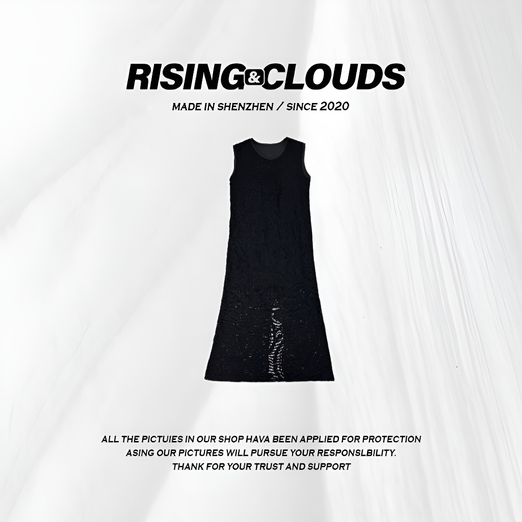 【玲子】气质时尚显瘦无袖钩花连衣裙020248