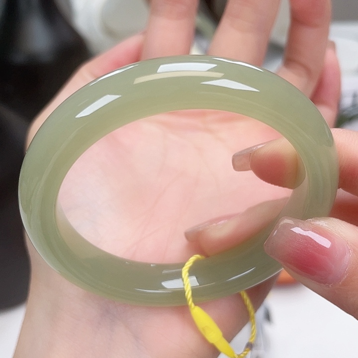 和田玉手镯5354未镶嵌