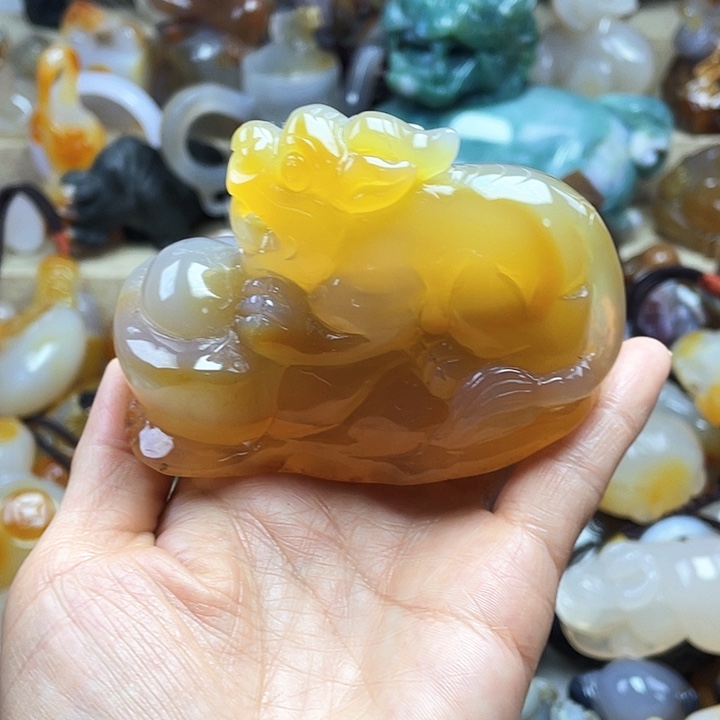 玛瑙/玉髓饰品未镶嵌w***ᶻ