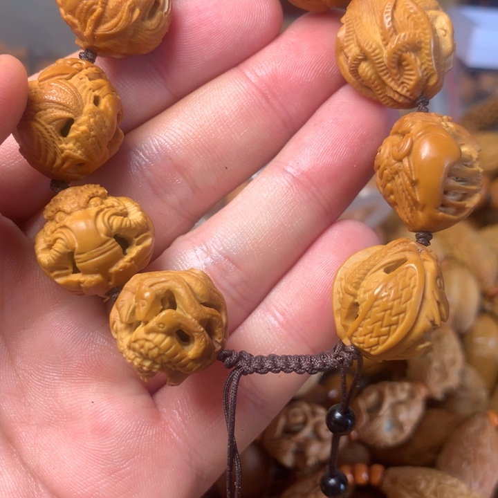 橄榄核手串/手链36，健健康康