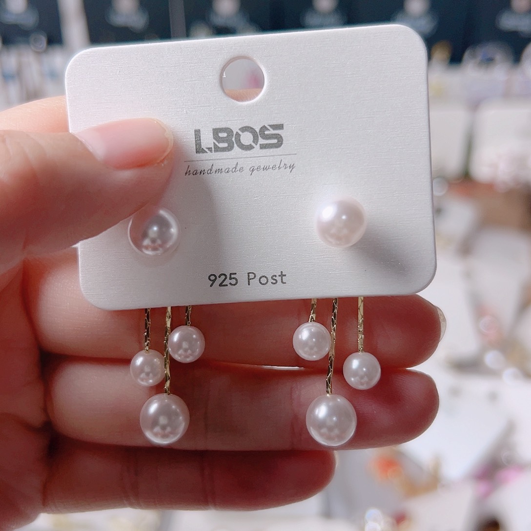 琉璃纯铜合金耳环的