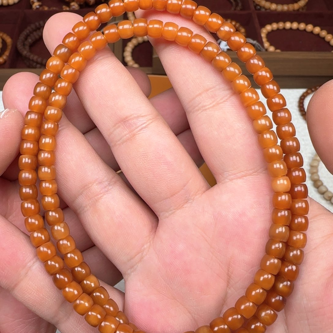 星月菩提手串龙脊 直切108 尺寸6*5 顶级头货