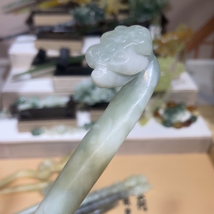 蛇纹石玉发饰未镶嵌