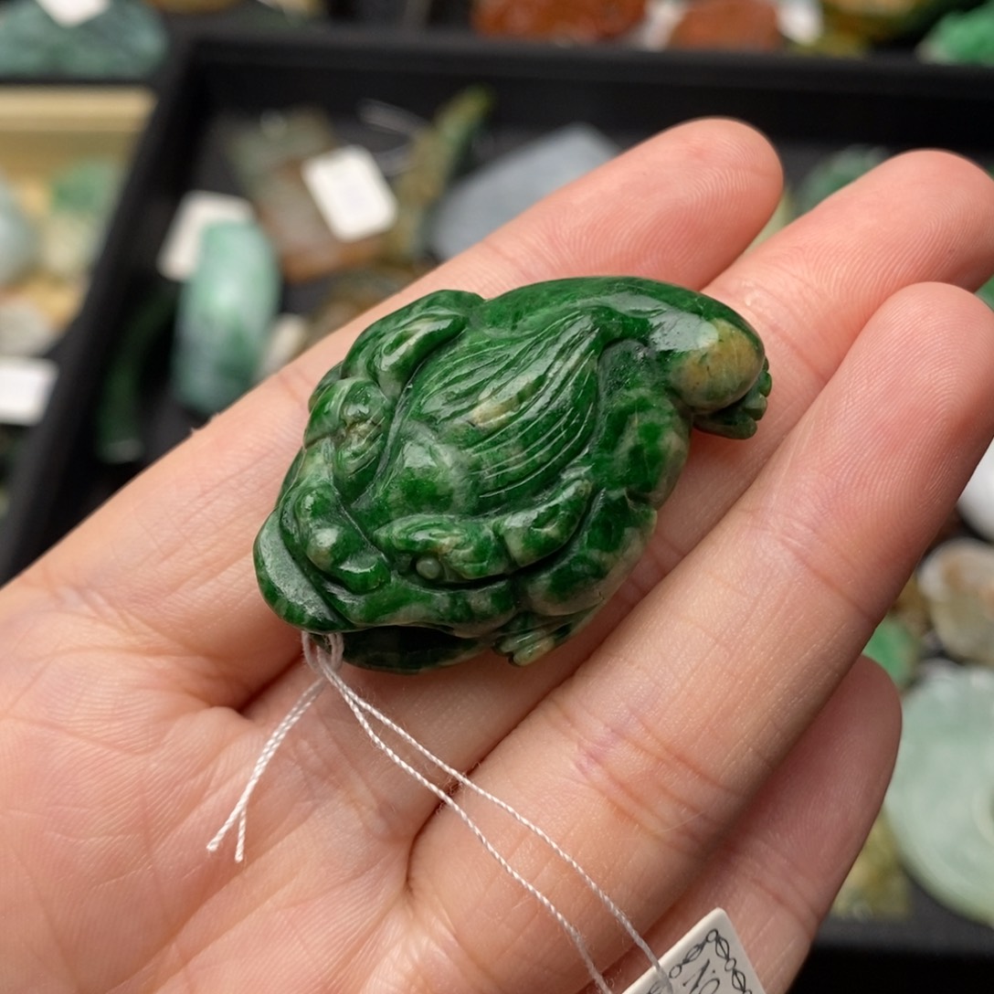 翡翠项链未镶嵌金蟾27号