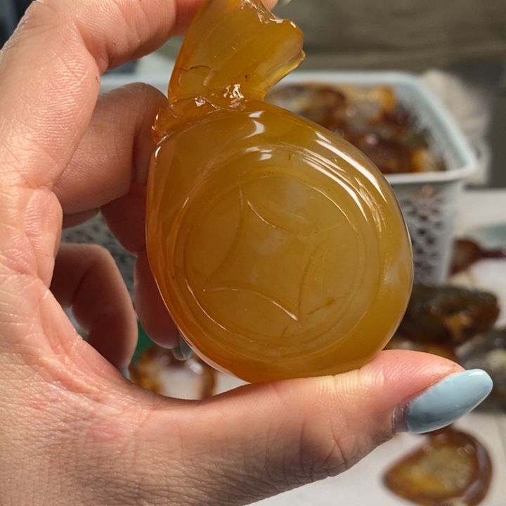 玛瑙/玉髓未镶嵌吊坠(不含链)