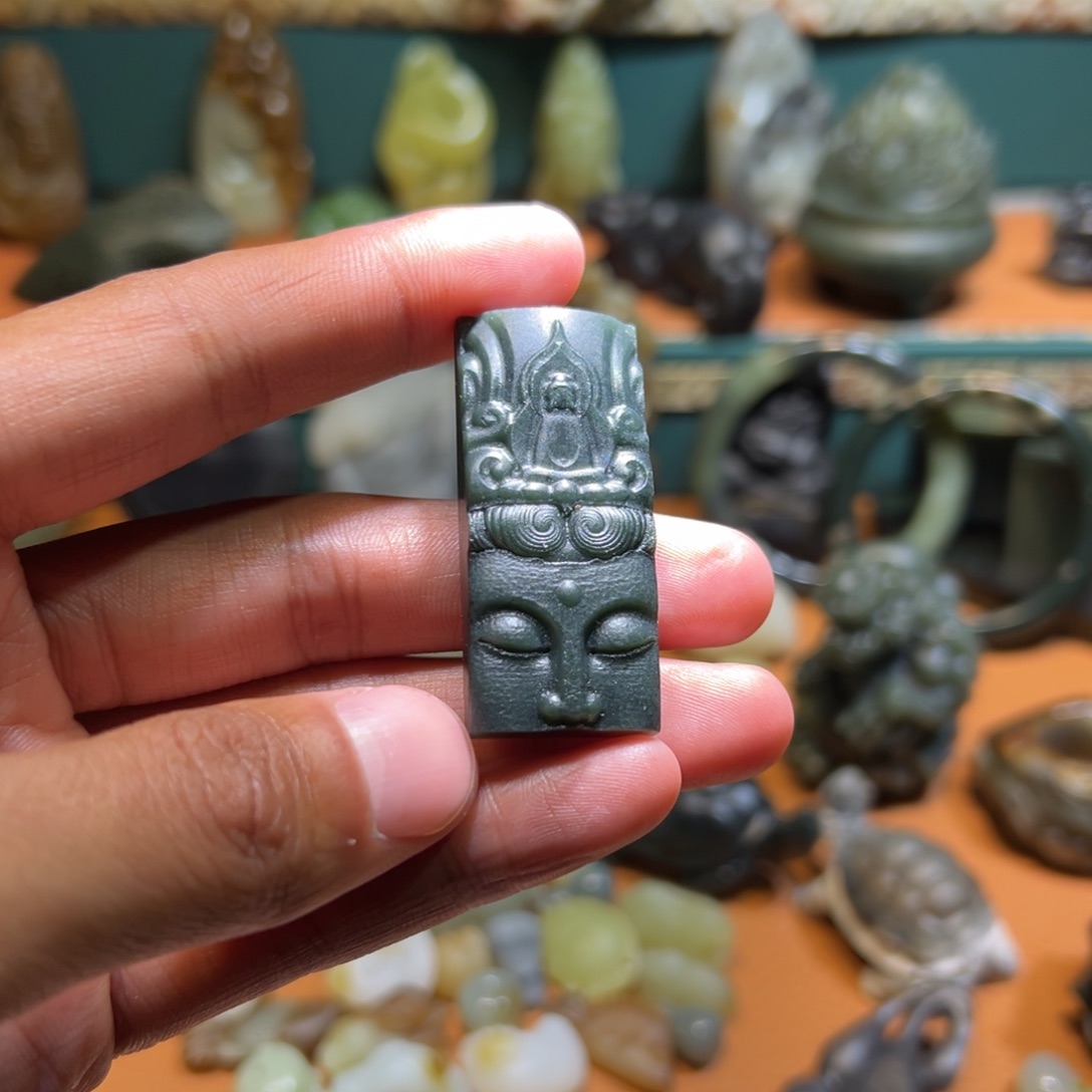 和田玉未镶嵌挂件