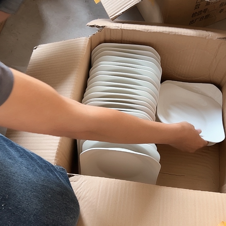 微瑕介意勿拍不退不换 纯白方盘6只8.5英寸