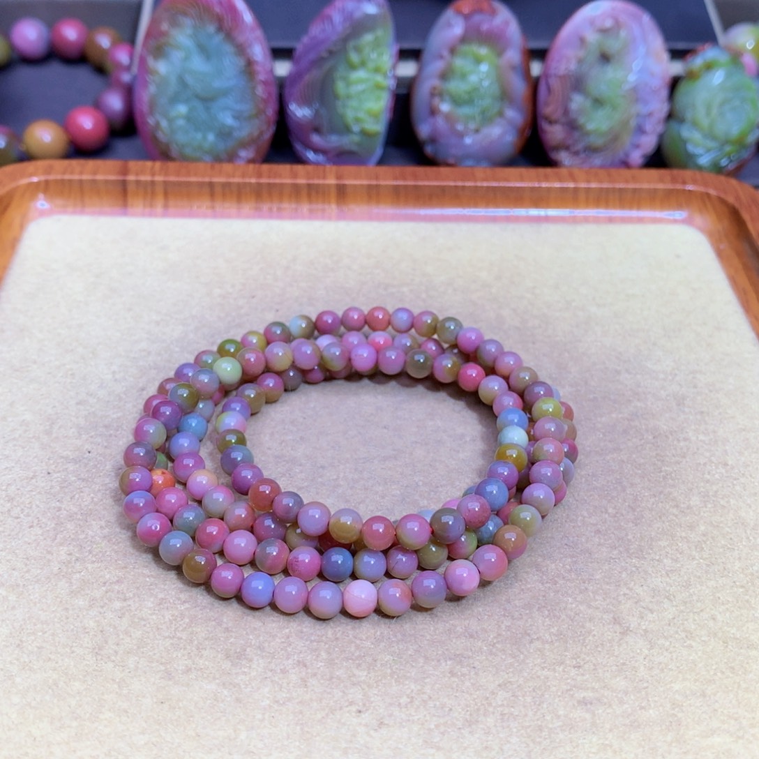 玛瑙未镶嵌手链盐源