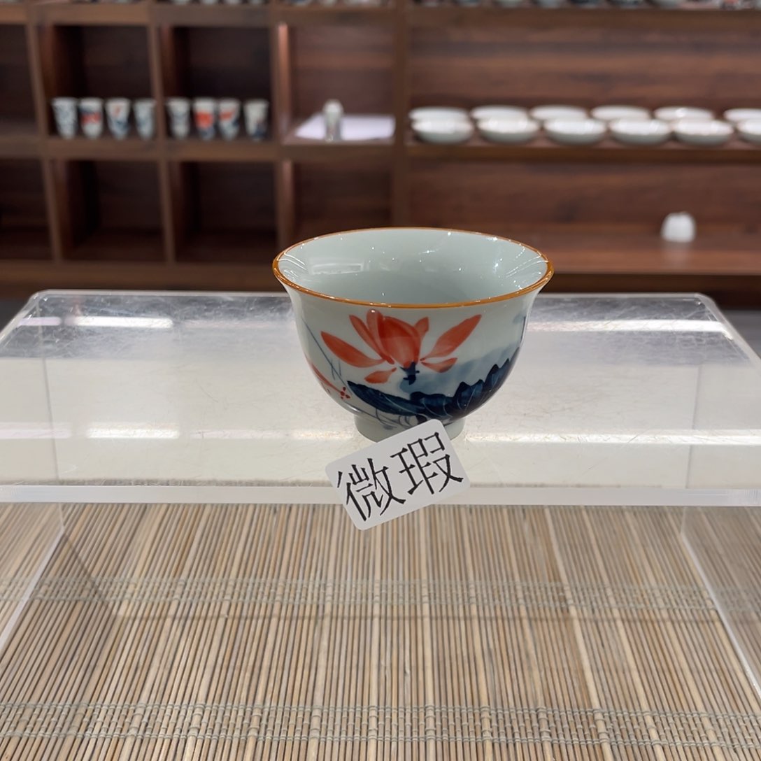 微瑕釉下彩纯手绘