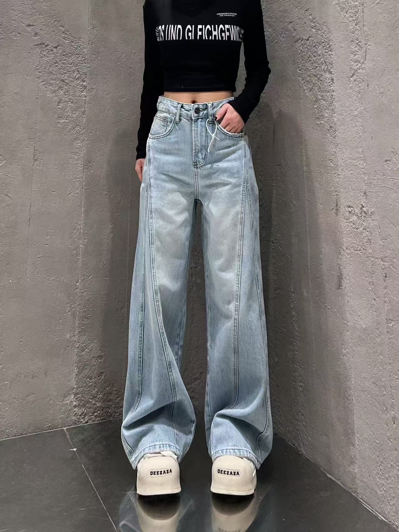 V姐-TB5011-新款个性牛仔裤