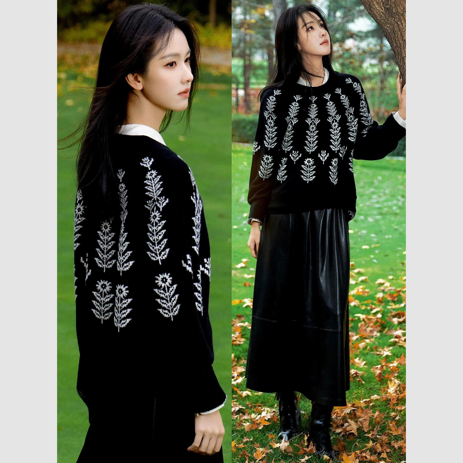 陈都灵.刘雯款 羊毛羊绒费尔岛毛衣针织衫 ZM074SWT2352