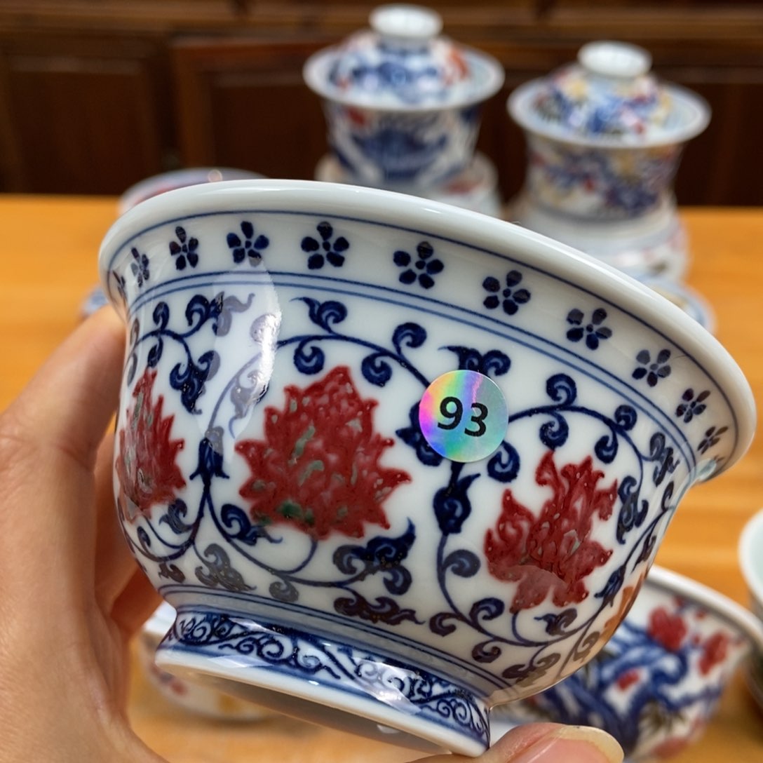 手绘现代茶具非古董