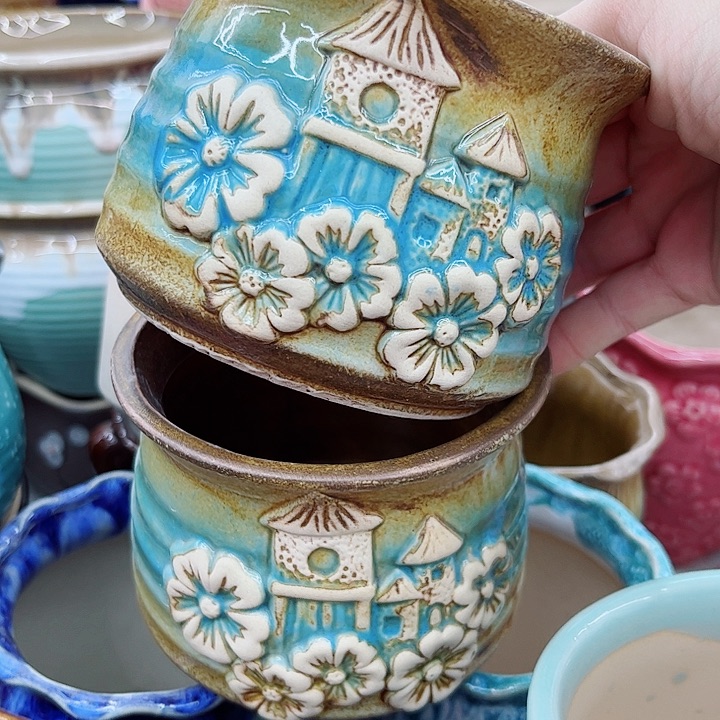 多肉绿植陶瓷花盆9.9包邮，有孔