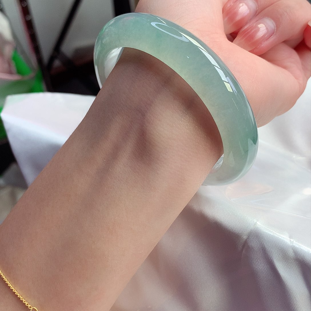 翡翠手镯未镶嵌天然A货翡翠59/60