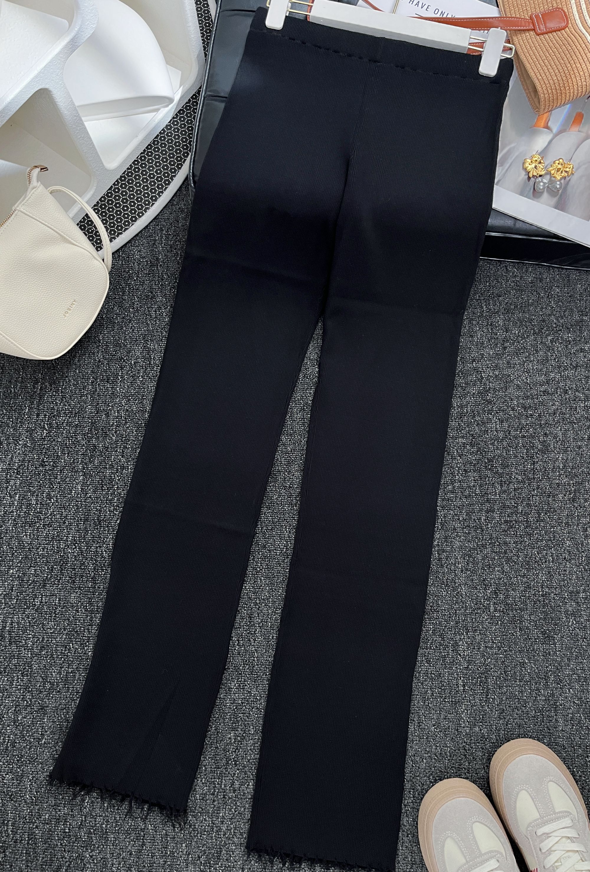 【静姐宠粉】春秋外穿针织裤时尚休闲百搭修身3992