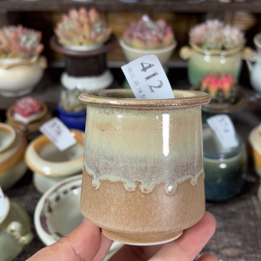 红陶景德镇手工花盆