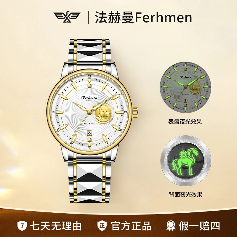 金马运财系列夜光全自动男士腕表F8900-G