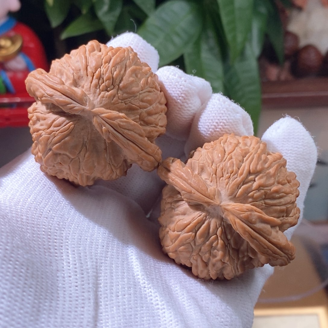 文玩核桃吊坠刘****菜白狮子