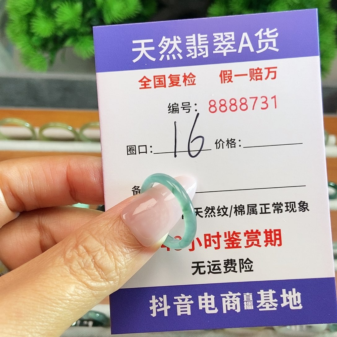 翡翠戒圈未镶嵌8731......