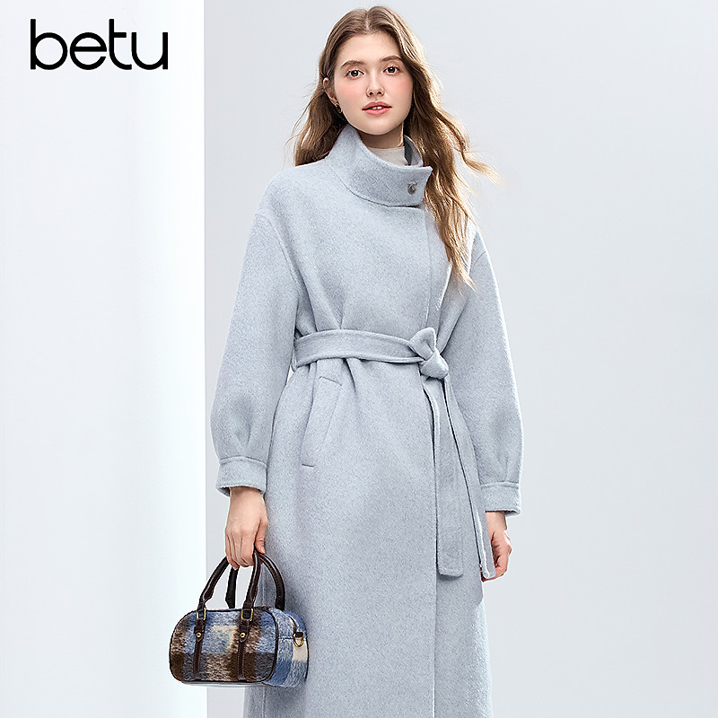 【达人甄选】Betu/百图舒适中长款毛呢外套2511T18