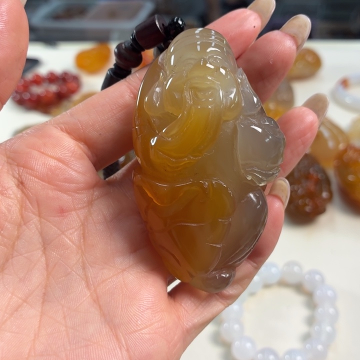 玛瑙/玉髓吊坠(不含链)未镶嵌