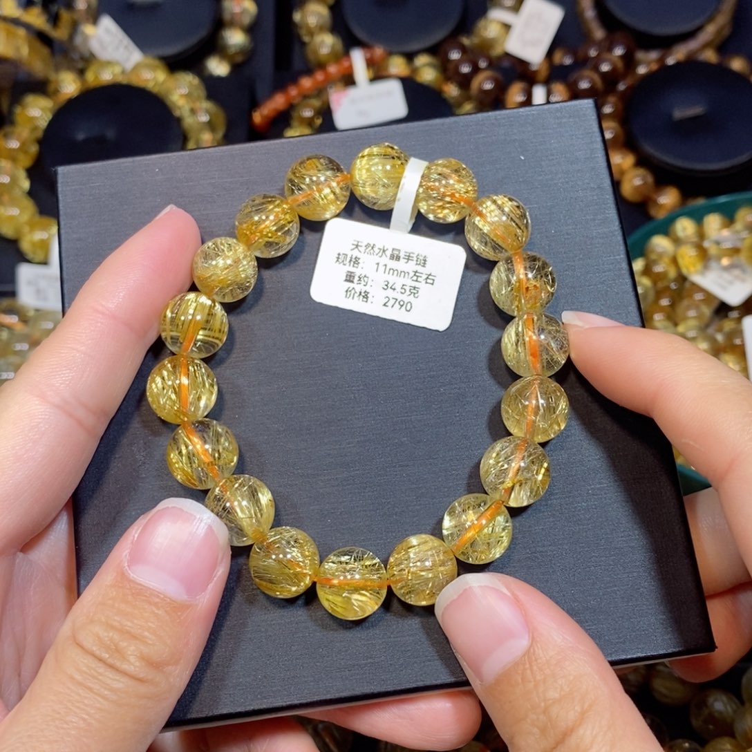 水晶手链未镶嵌鲸****制手链11mm 瑾 
