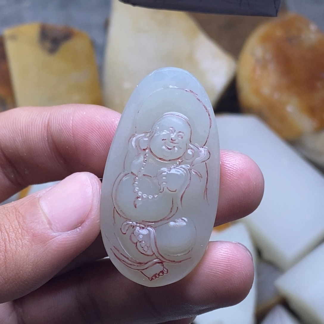 定制和田玉吊坠未镶嵌五*