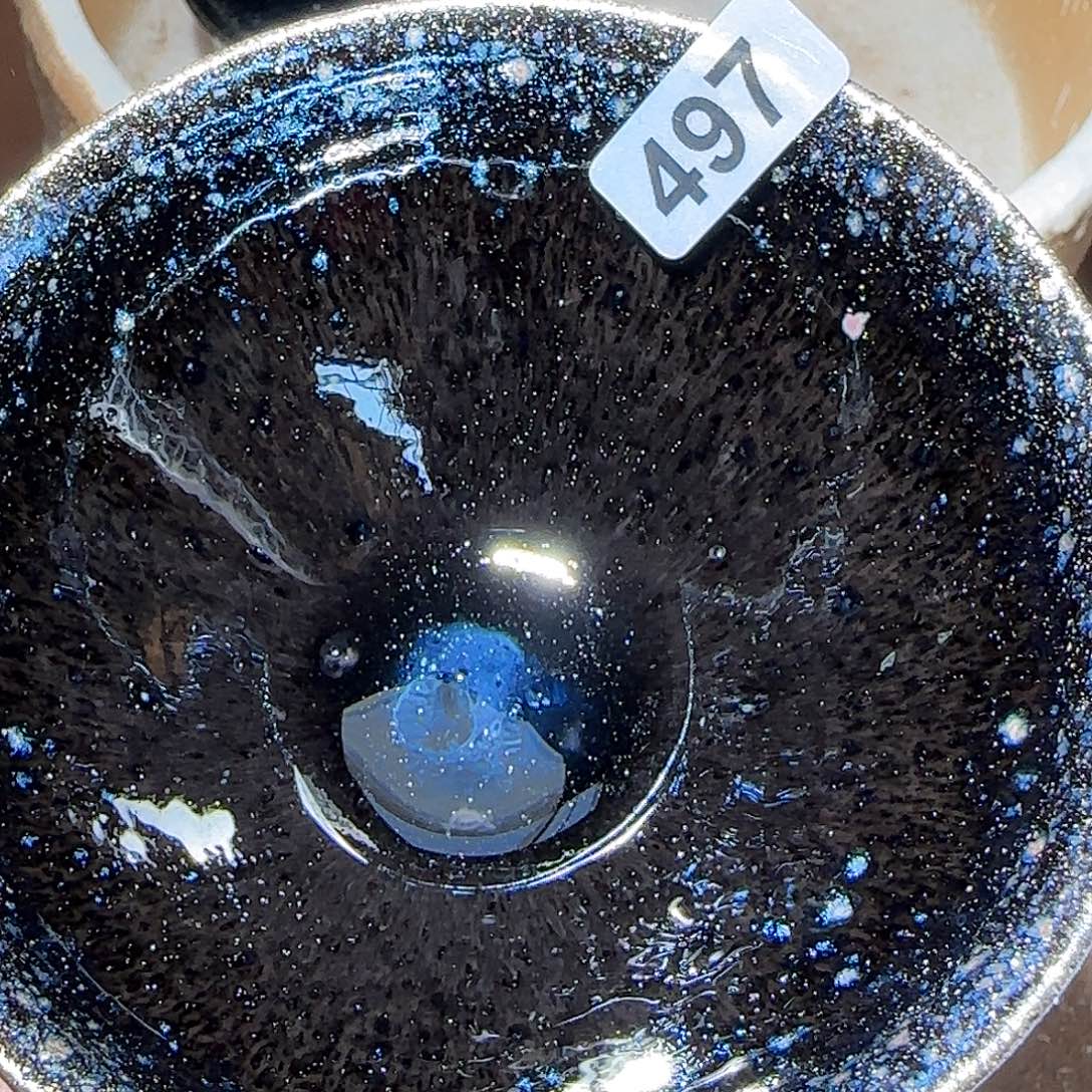 茶盏琢泥窑柴烧开窑