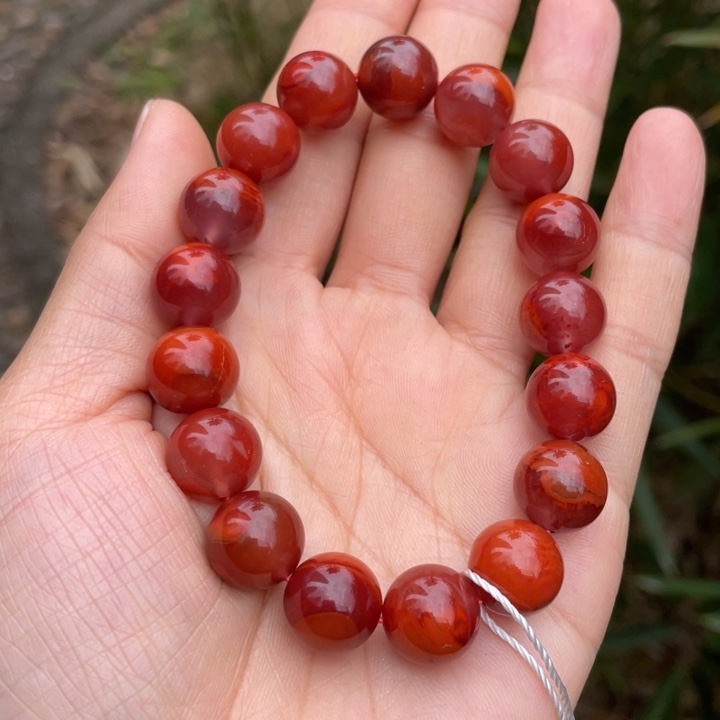 南红玛瑙手串12未镶嵌