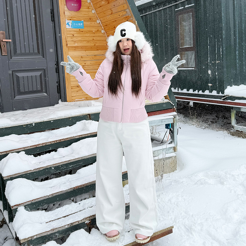 卤蛋公主【过冬白裤子】白色显瘦直筒牛仔裤女宽松百搭阔腿裤长裤冬